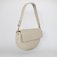 Genuin Leren Tas Beige